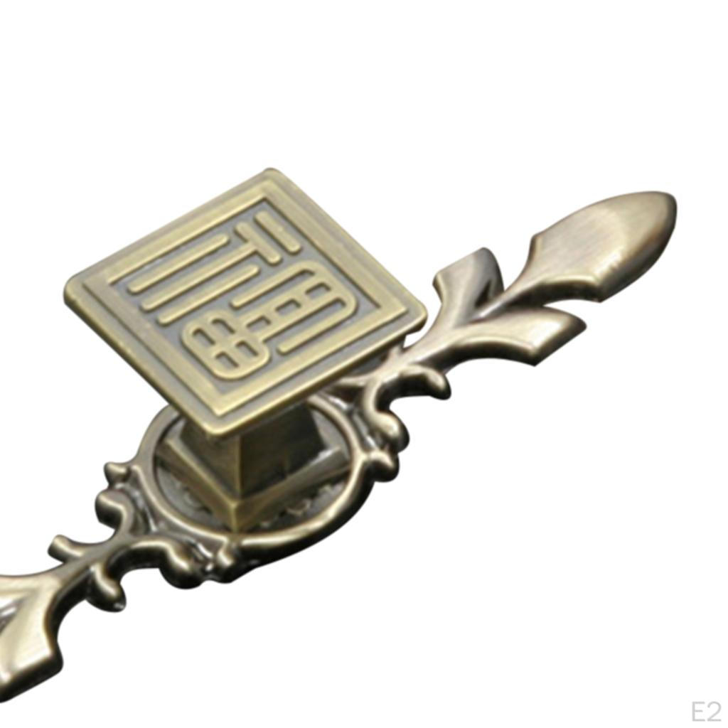 Chinese Traditional Style Cabinet Knob Cupboard Drawer Pull Handle Dresser Pulls