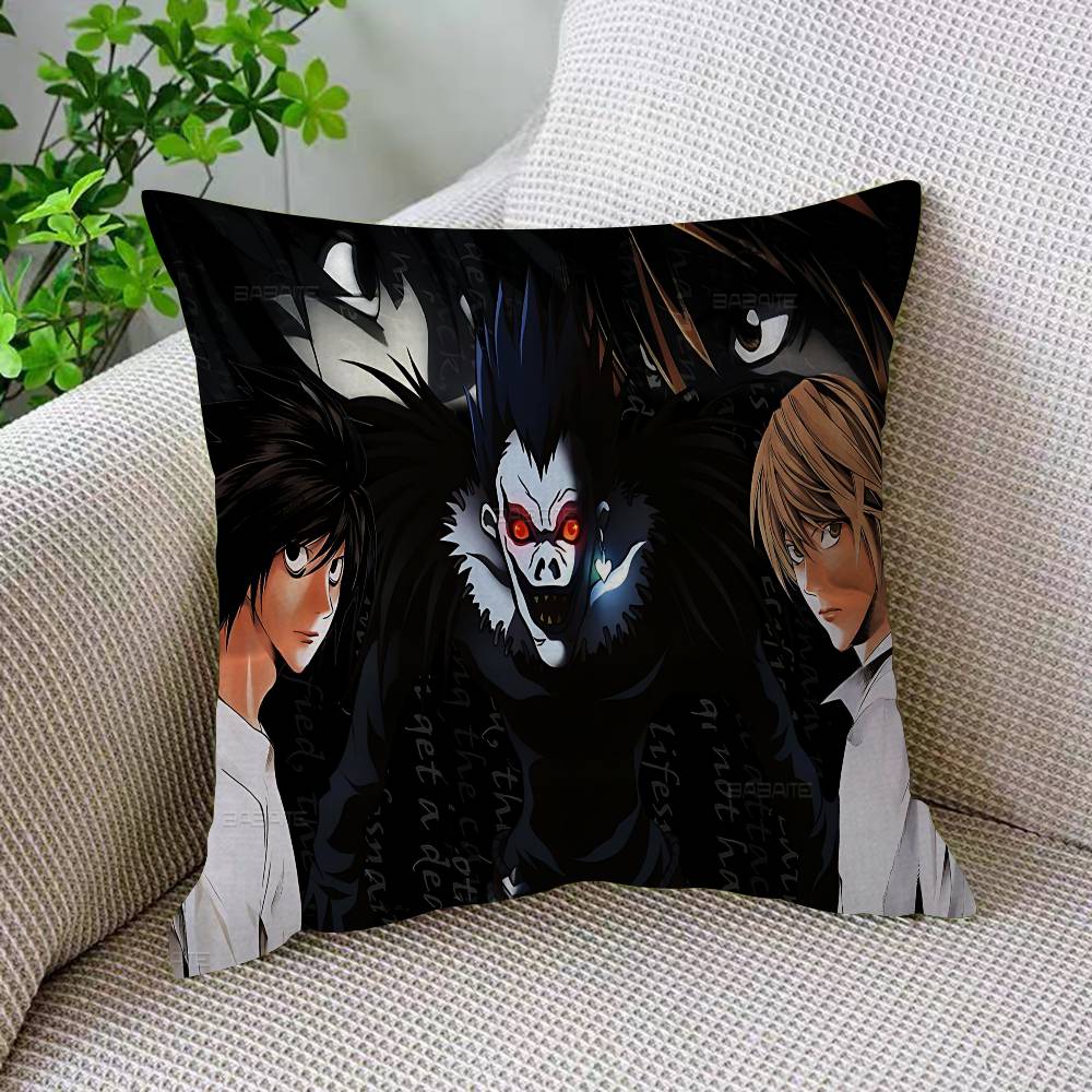 Classic Anime D-Death N-Note 45*45cm Cushion Cover Pillow Cover Decor Pillowcase Home Pillowcase For Couch Pillow