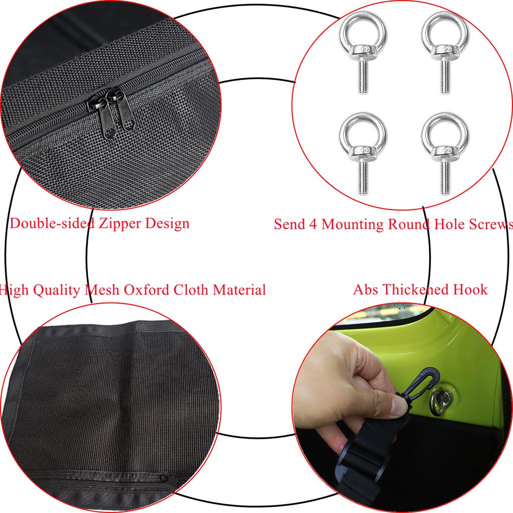 Car Trunk Organizer Cargo Net Covers Storage Bag for Suzuki Jimny JB64 JB74 2022 Car Cover Interior