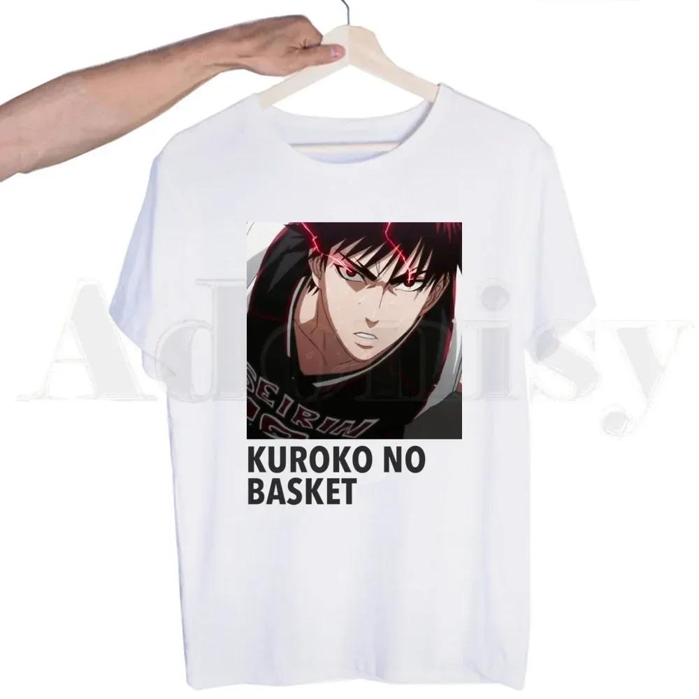 Koszykówka Gorąca Japońska Kuroko No Basket Anime T-shirt dla Mężczyzn Krótki Rękaw Męskie Topy T-shirt dla Mężczyzn Biały T-shirt Damskie Koszulki