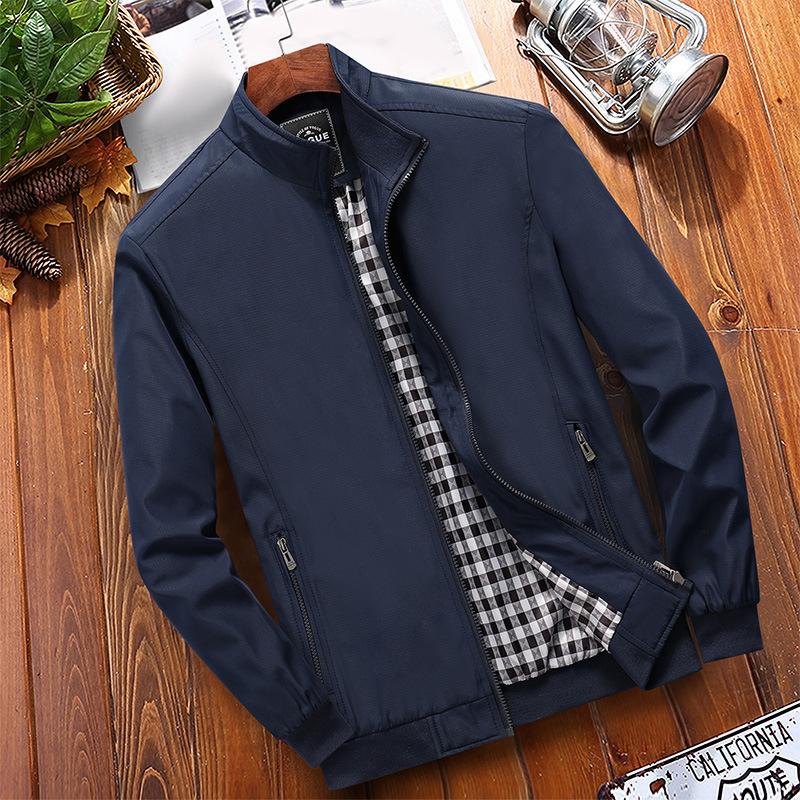 Mittleren alters männer der Papa Dünne Stehkragen Jacke Jacke In Die Älteren