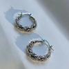 1 Paar Trendige Harajuku Vintage Ästhetische Geometrische Creolen Leichter Luxus Kreis Ohrringe Für Frauen Schmuck Zubehör