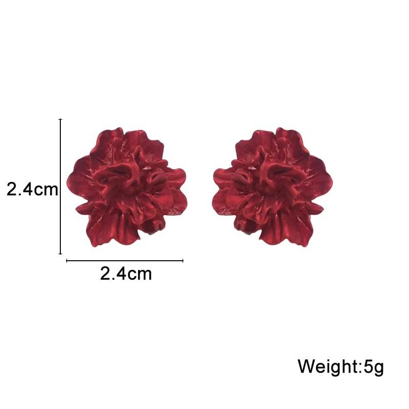 Cercei atârnători de culoare roșie pentru femei, cu pandantive din zirconiu simulat, cercei lungi pentru fete, temperament, cercei tip picătură în formă de inimă, zirconiu