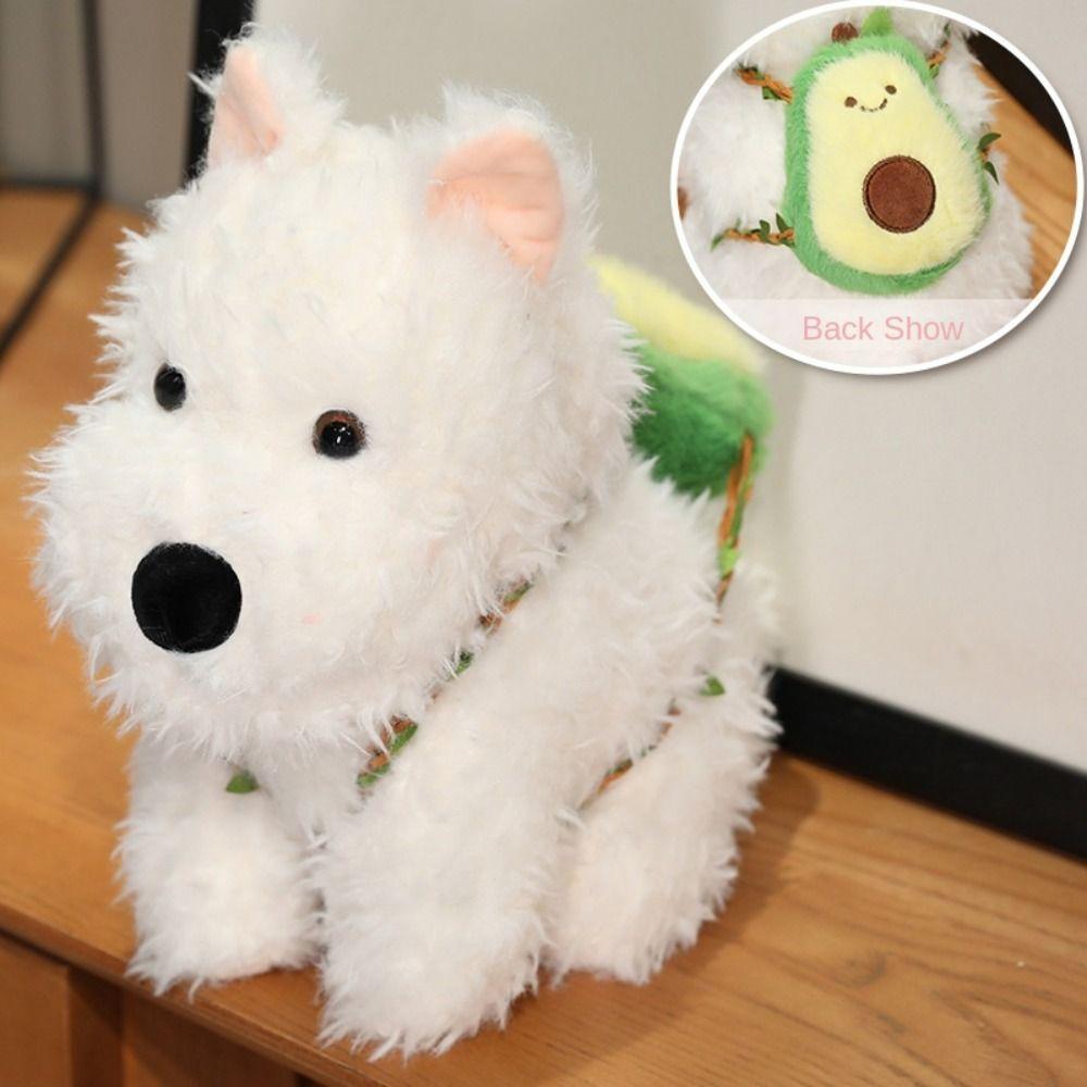 Puppy West Highland Dog Plush Toys Soft West Highland Dog Doll Dog Plush Doll  Children Gift