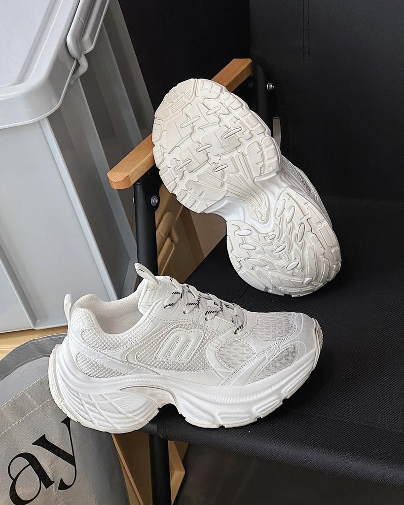 Dad shoes women's ins super fire 2025 spring and autumn new thick-soled muffin versatile sports shoes heightening casual shoes women