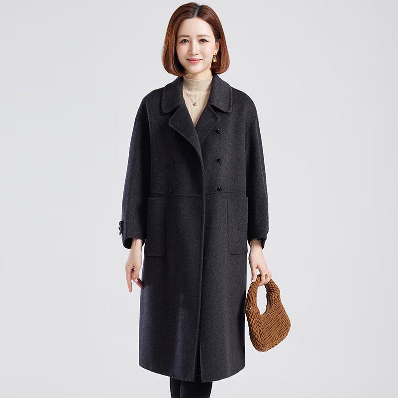 Women's Mid-Length Wool Blend Winter Coat