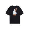 X Phil Hackett Artist Collaboration Cartoon Print Loose Round Neck T-Shirt Unisex Tops Black AHSS859-3