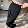 LANGSHA Women's 2025 Lightweight High-Waisted Straight-Leg Suit Pants