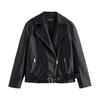 Chyuyu Women's PU Leather Moto Jacket