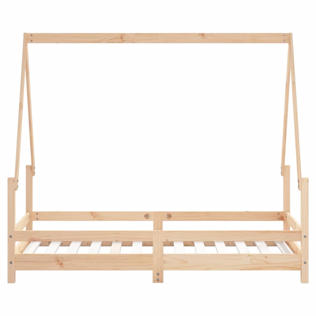 Kids  Bed 80 X 160 Cm Solid Pine Wood
