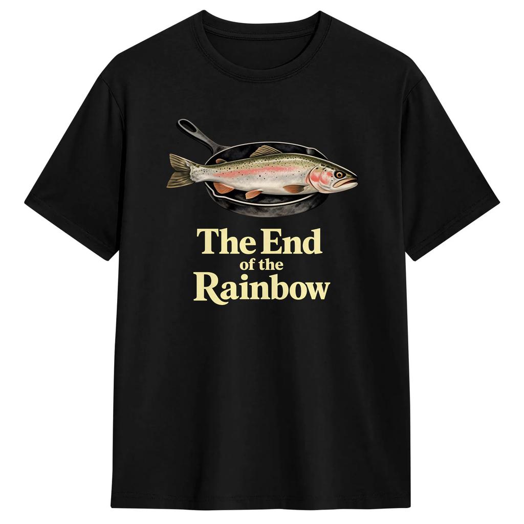 Fly Fishing Tshirt Summer Hip Hop T Shirts Man Pure Cotton Crewneck Oversized Clothing Shortsleeve Vintage Tshirt