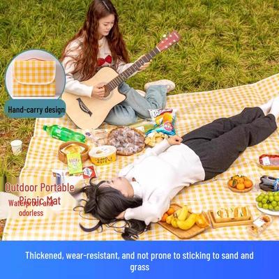 Outdoor Moisture-Proof Picnic Mat - Thickened for Camping, Beach, Lawn, and Tent Use