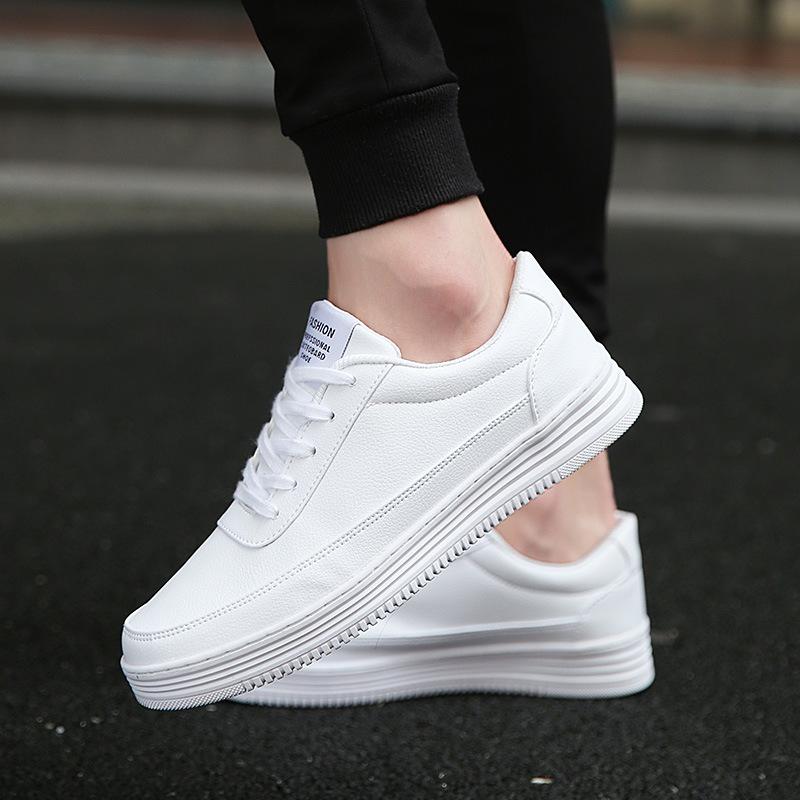 

Мужская обувь, новые белые студенческие туфли, универсальные повседневные модные туфли для пар, мужские и женские белые туфли, спортивная обувь больших размеров 36 белый