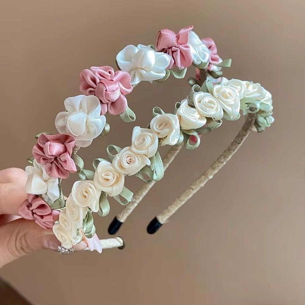 Simulation Flower Fairy Garland Hairbands Adjustable Simulation Flower Hairbands Vacation