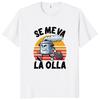 European and American Men's Clothing Casual Round Neck Short Sleeves Funny Spanish Jokes Pure Cotton Printed Men's T-shirt