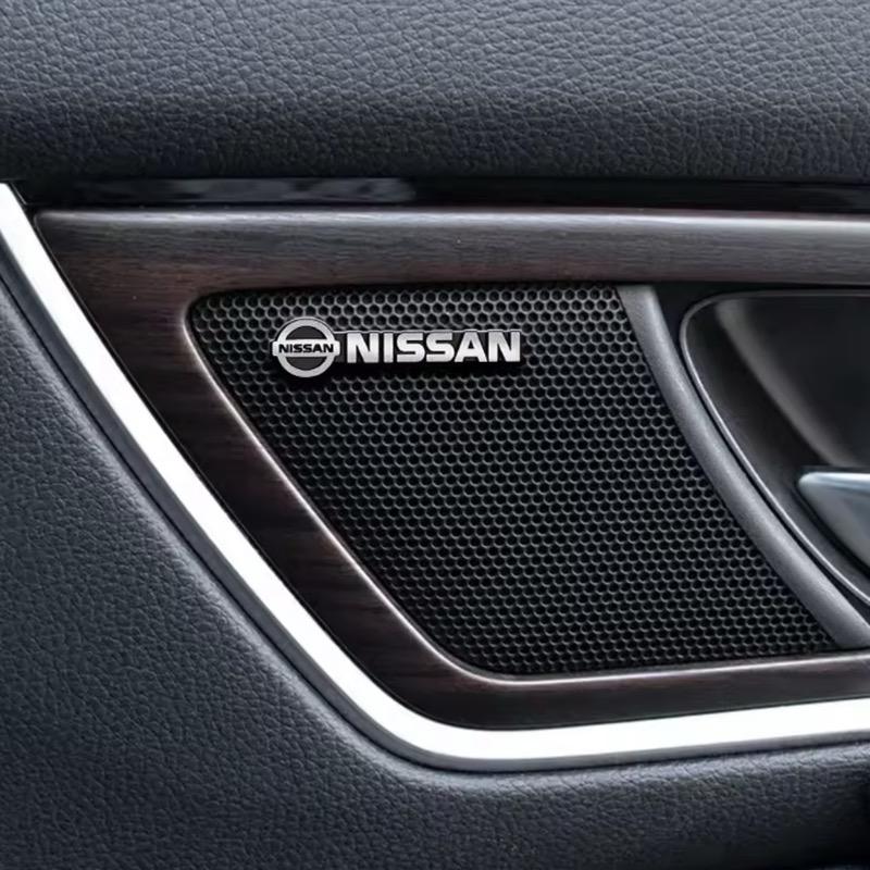Car Audio Decorate 3D Aluminum Badge Emblem Stickers For Nissan Qashqai Juke Pulsar Sentra Altima Patrol Micra Rogue Almera Vers