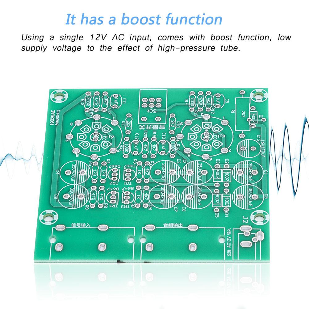6J I Electron Valve Pre Amp Tube Stereo Bile Preamplifier Board Buffer Effector DIY Kit