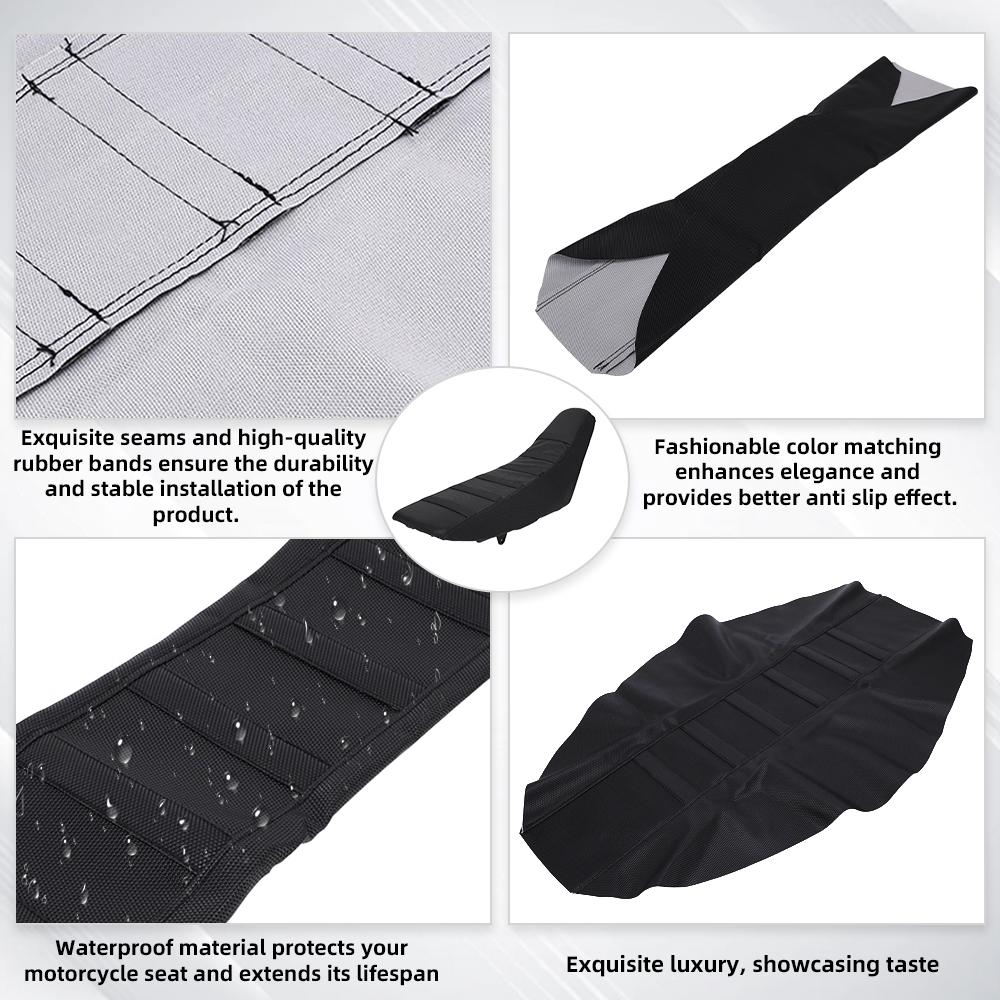 Motorcycle Accessories Universal Gripper Soft Seat Cover Waterproof For KTM HONDA Dirt Bike Off-Road Electric Bike e-bike