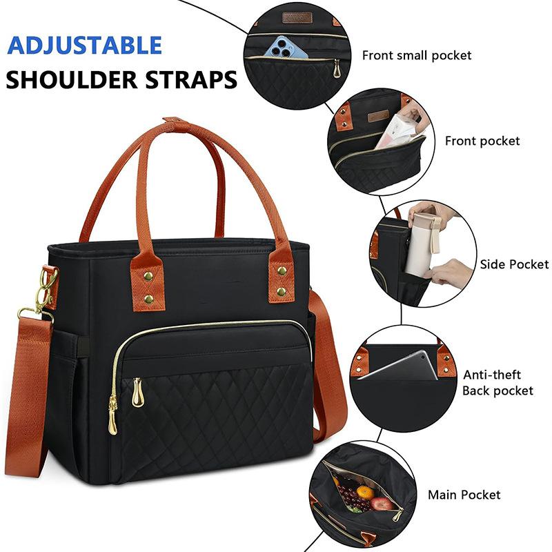 Thick Aluminum Foil Lunch Bag For Office Workers  Hand-held Bento Bag