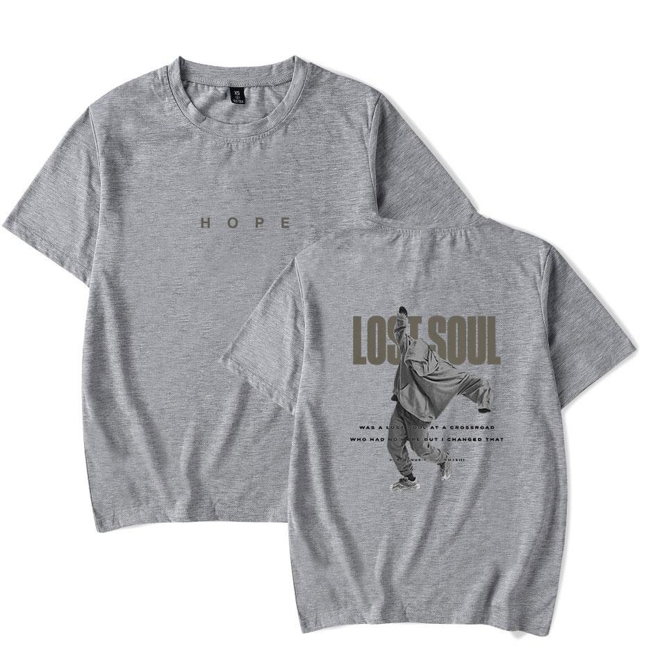 NF Koszulka HOPE Lost Soul Tee Nadruk Raper Koszulka Unisex Moda Codzienna Krótki Rękaw Koszulka Merch HipHop