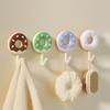 Creative Self-Adhesive Wall Decorative Hook Multifunctional Donut Hook No Drilling Keychain Bathroom