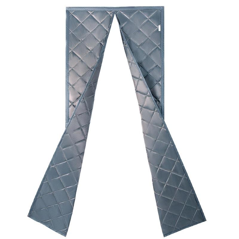 Tenda per porta in cotone magnetica senza foratura: Protezione invernale antivento e calda, Sigillo autoadesivo, Divisorio domestico.