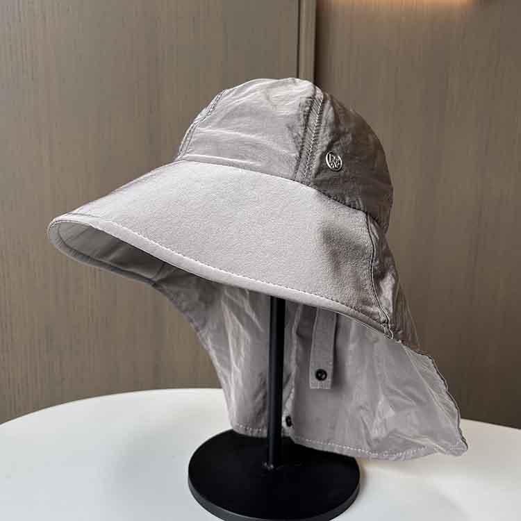 Summer eaves sunscreen bucket hat women's new anti-ultraviolet neck protection shawl sun hat outdoor quick-drying mountaineering hat