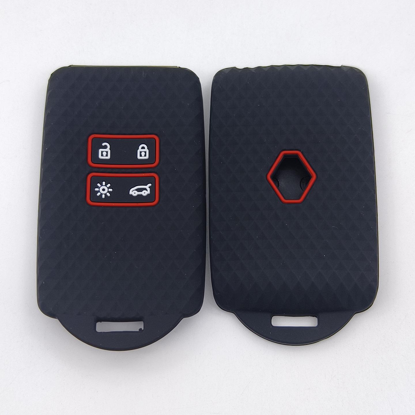 

Renault Koleos, Fluence, Scenic, Megane 4-Button Card Key Silicone Case чорний