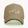 Mini Nurse Stethoscope Heart Print Baseball Cap Polyester Casual Travel Adjustable Cap