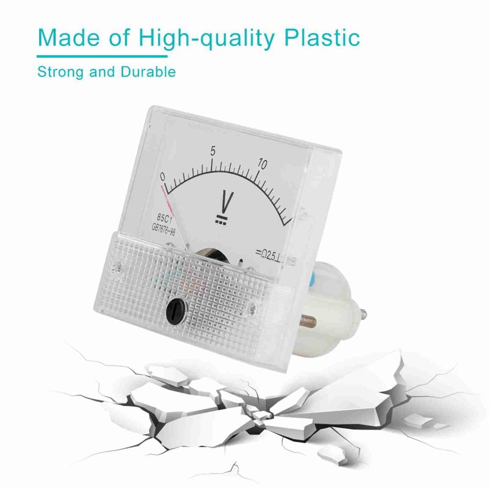 Practical DC 0-15V/30V Voltmeter Analog 2.5 Accuracy 85C1 Model Analog Panel Voltage Pointer Voltmeter Electrical Measurement