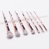 7pcs Makeup Brushes Set Spiral Rose Gold Handle Cosmetic Foundation Blusher Powder