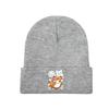 Kawaii Fox Knitted Hat Women's Unisex's Beanie Winter Hat  Warm Melon Cap