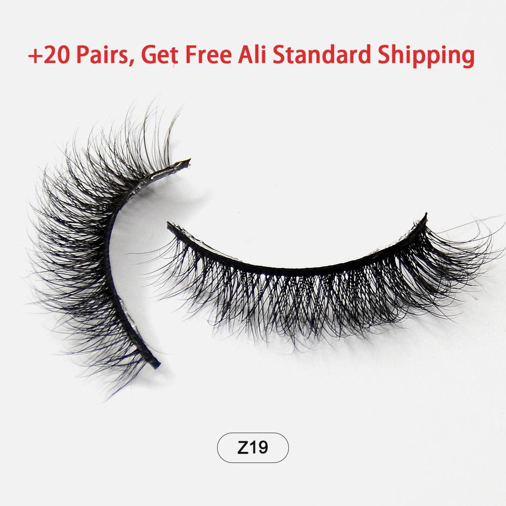 Dropshiping Makeup Mink Lashes Fluffy Soft Full Fake Eyelashes Natural False Eyelashes Wispy Lash Extension