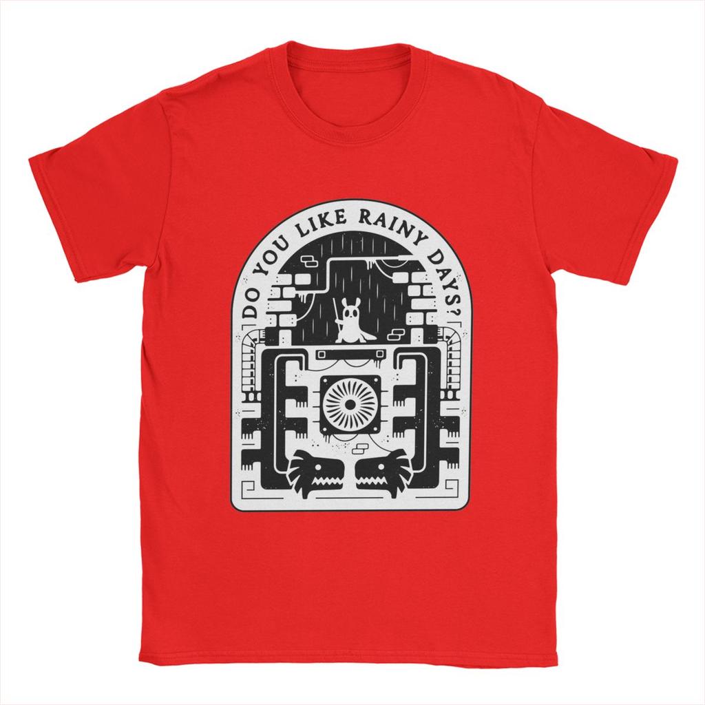 Slugcat Days Rain World T Shirt for Men 100% Cotton Novelty T-Shirts Crewneck Game Anime Tee Shirt Short Sleeve Tops 6XL