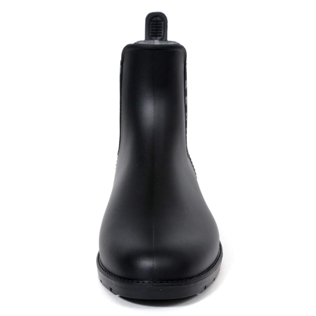 Mozu Rain Side Size LL Women's Boots, Gore, One-Piece Molded, Black,