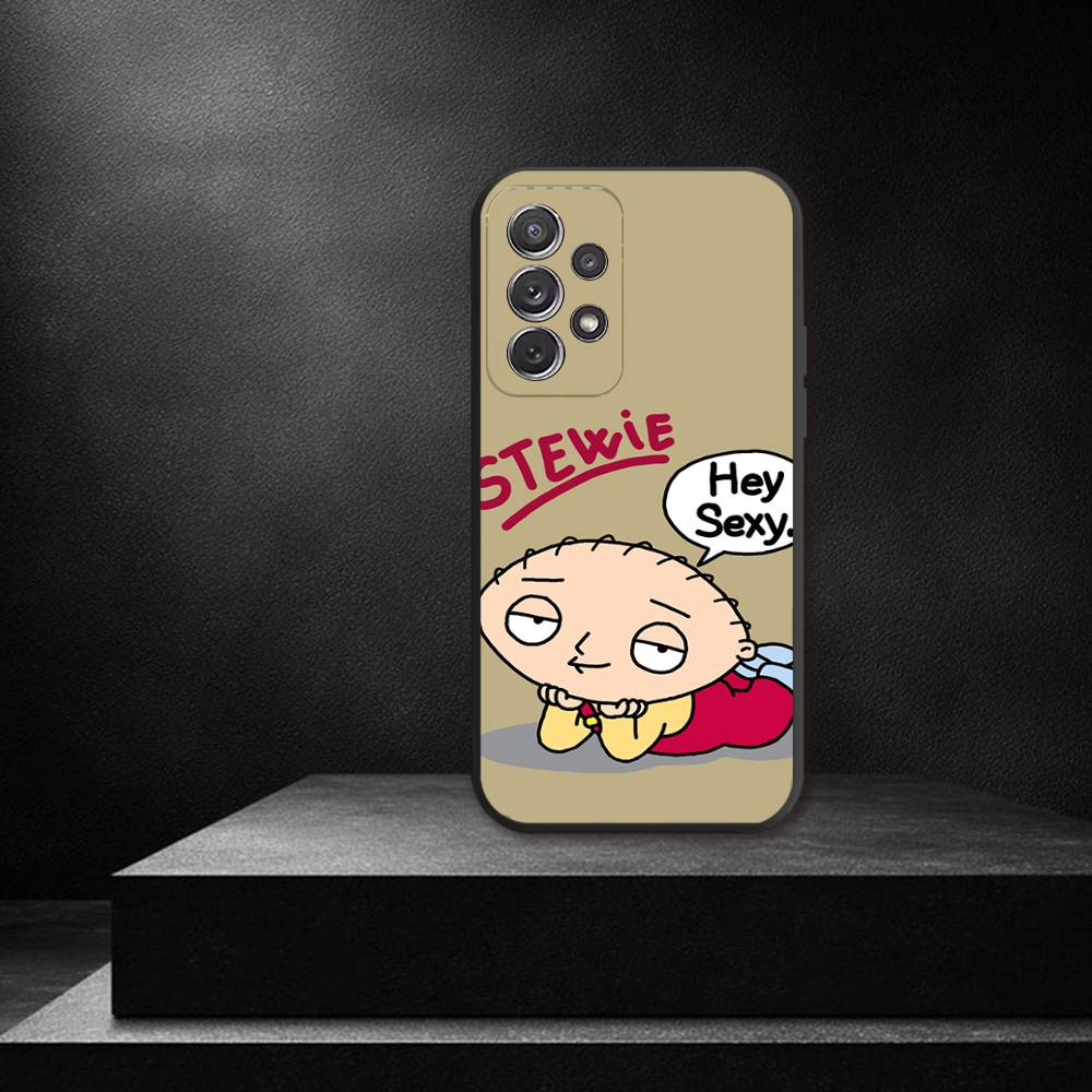 F-Family Funny G-Guy For Samsung S 25,24,23,22,30,21,10,9,Ultra,Plus,Lite,FE,4,5G Phone Case Black Soft Case