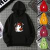 Women's Fashion Tops Casual O-neck Halloween Print Long Sleeve Loose Pullover Shirts, Creative Halloween Theme Printed Hoodie