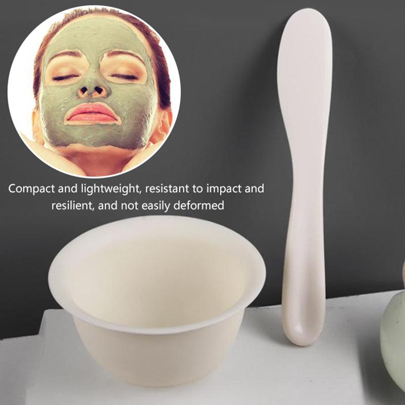 

DIY Facial Mask Mixing Bowl Spoon Stick Set Tool Soft Mud Mask Applicator Plastic Spatula Household Accessories Makeup Tools Kit