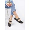 Shoes and Sandals Mostra Padded Thermo Sole Genuine Leather Glazed Women's Leather Casual Shoes