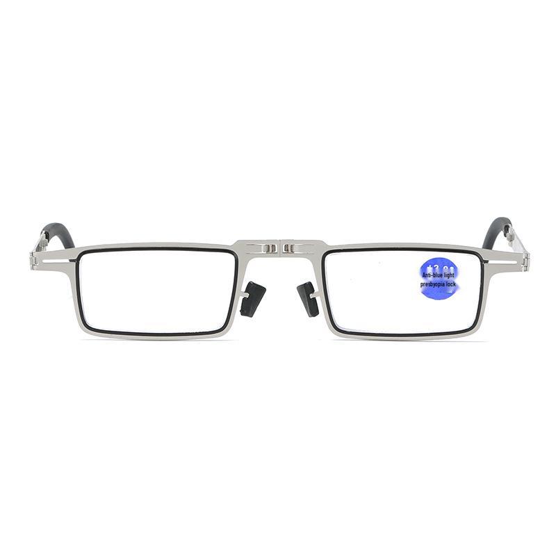 2024 Retro Faltbare Lesebrille mit HD Blaulichtschutz und Telefonständer