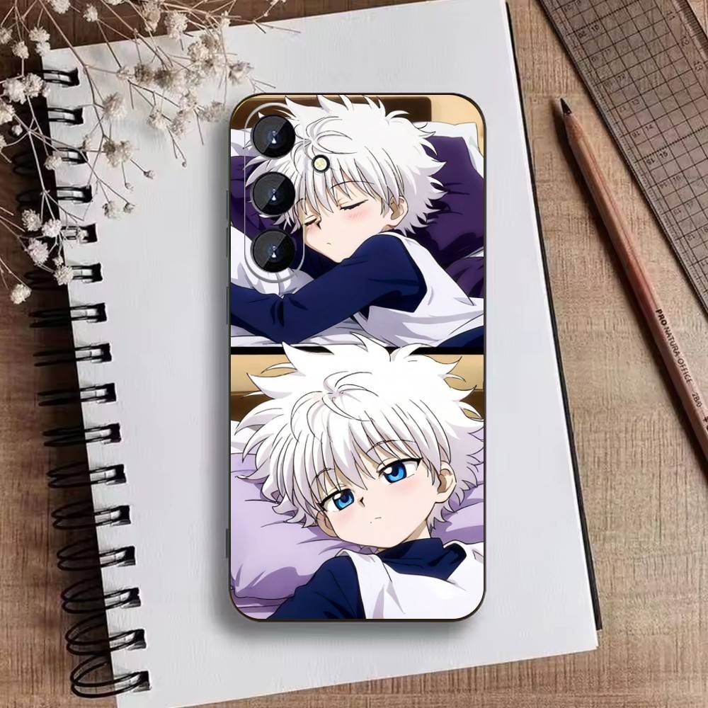 S-Killua Zoldyck H-Hunter X Hunter Phone Case For Samsung Galaxy A73,A72,A71,A70,A52,A51 Others Soft Black Cover