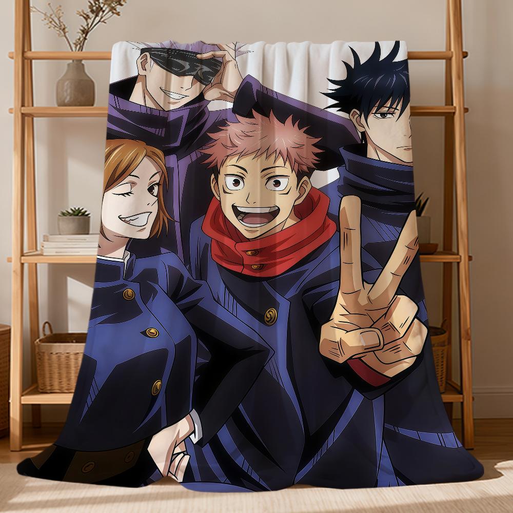 Warm Soft s-Satoru Plush Blanket Anime Yuta Sofa Living Room Itadori Okkotsu Gojo Home Kaisen Yuji Bed j-Jujutsu Gift Pet Hogar