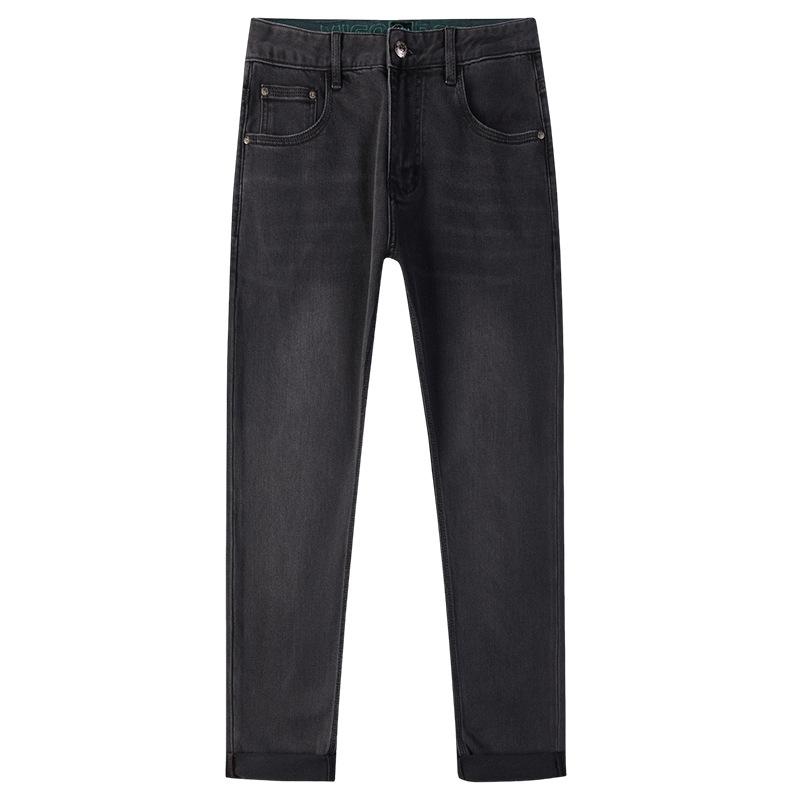 New High-end European Men's Slim Straight Jeans
