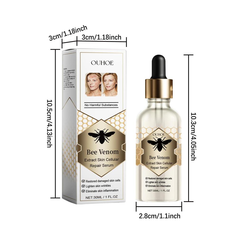 Venin de albine Esență pentru repararea pielii pentru pielea corpului, netezire și fermitate, hidratare blândă, tratament pentru masaj