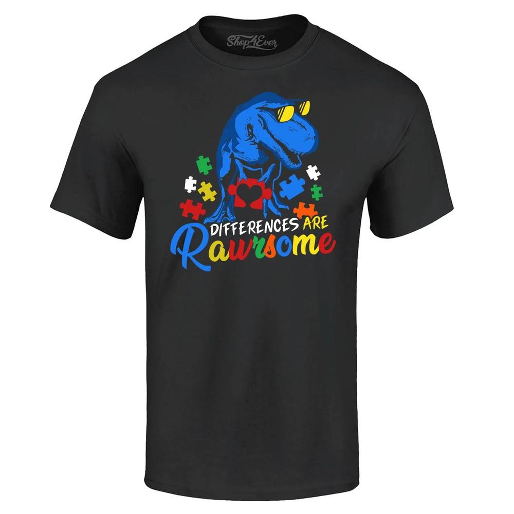 Differences are Rawrsome Autism Awareness T-shirt Autism Shirts