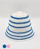 Ebeulideiseupeuling Es Striped Rattan Bucket Hat (2 Colors)