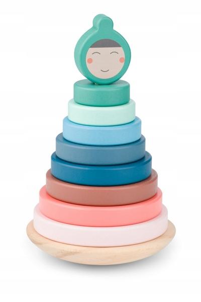 BS Toys, wooden sorting puzzle - balancing tower