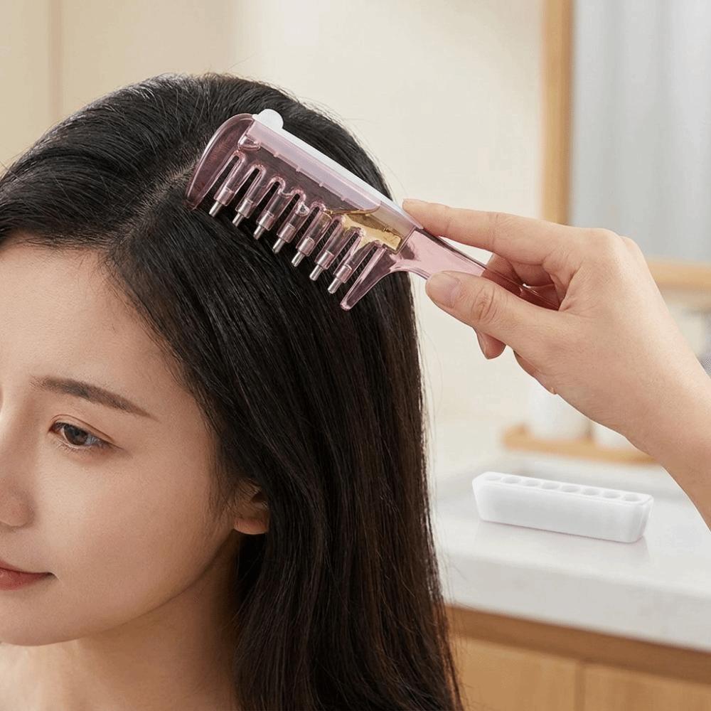 Wide-tooth Massage Guide Liquid Comb Anti-Frizz Scalp Massage Comb Hairdressing Combs  Female Scalp