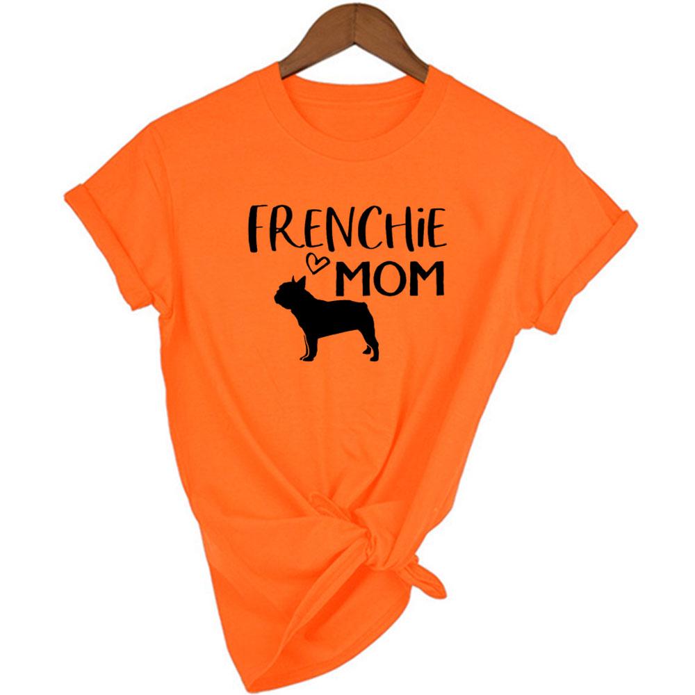 French Bulldog Mama Print T Shirt For Dog Owners Dog Mom Pet Lover Mom Life Mother