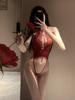 Lace Open Chest Hollow Out Underwear Sexy Lingerie See Through Sex Sleepwear Suspenders Babydoll Crotchless G-Strings Costumes